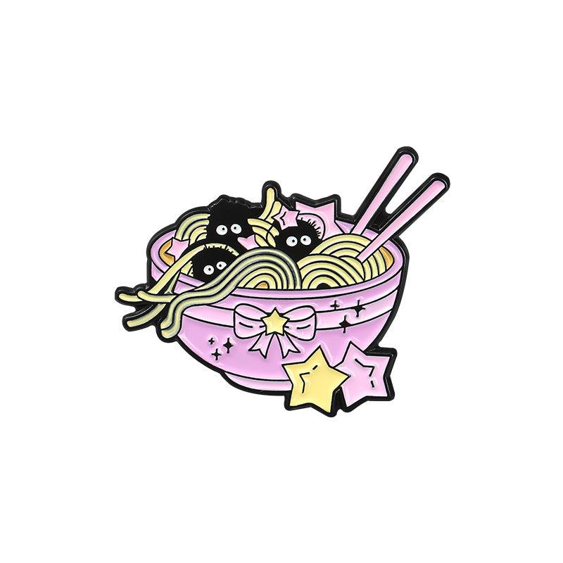 Cartoon Enamel Pin Girl And Cat Brooch