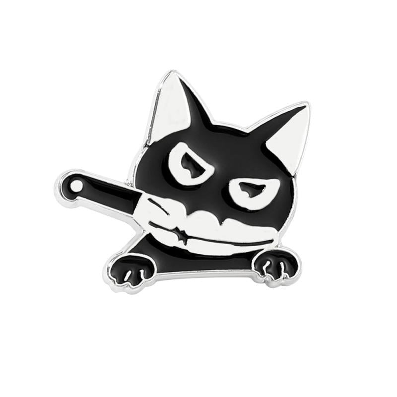 Cute Cat Enamel Kitten Brooch Pin