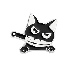 Cute Cat Enamel Kitten Brooch Pin