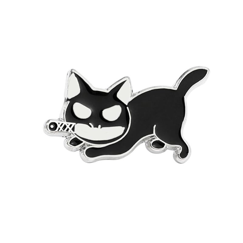 Cute Cat Enamel Kitten Brooch Pin