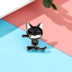 Cute Cat Enamel Kitten Brooch Pin