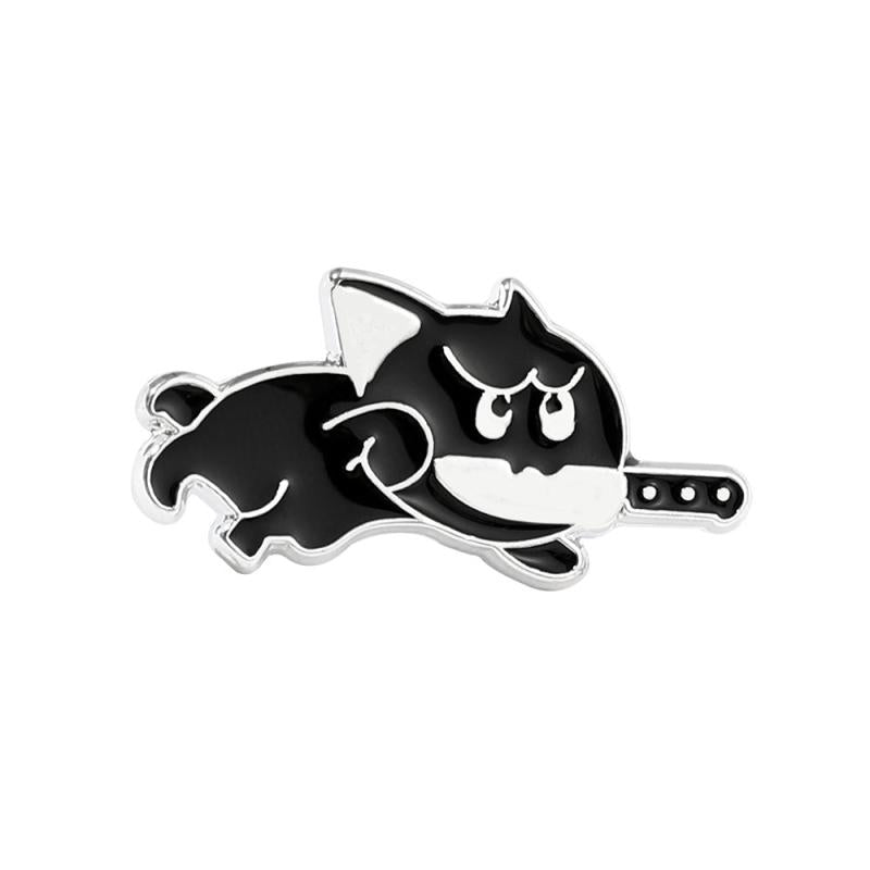 Cute Cat Enamel Kitten Brooch Pin