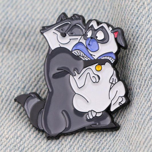 Funny Dog Enamel Pin for Men - Cartoon Animal Brooch