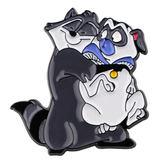 Funny Dog Enamel Pin for Men - Cartoon Animal Brooch