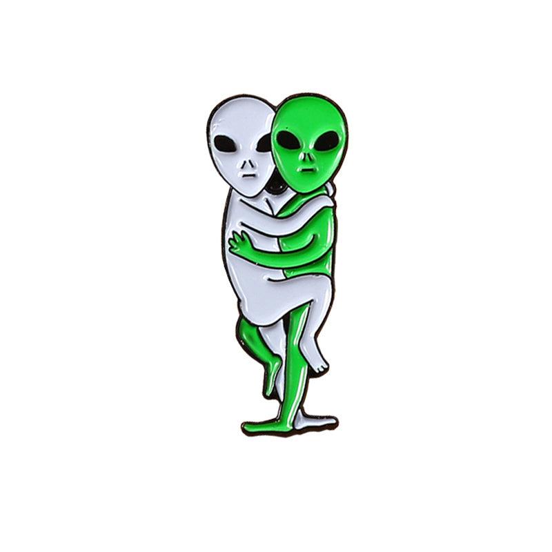 Vintage Alien Series Alloy Brooch