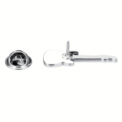 Delicate Guitar Instrument Collar Pin For Men