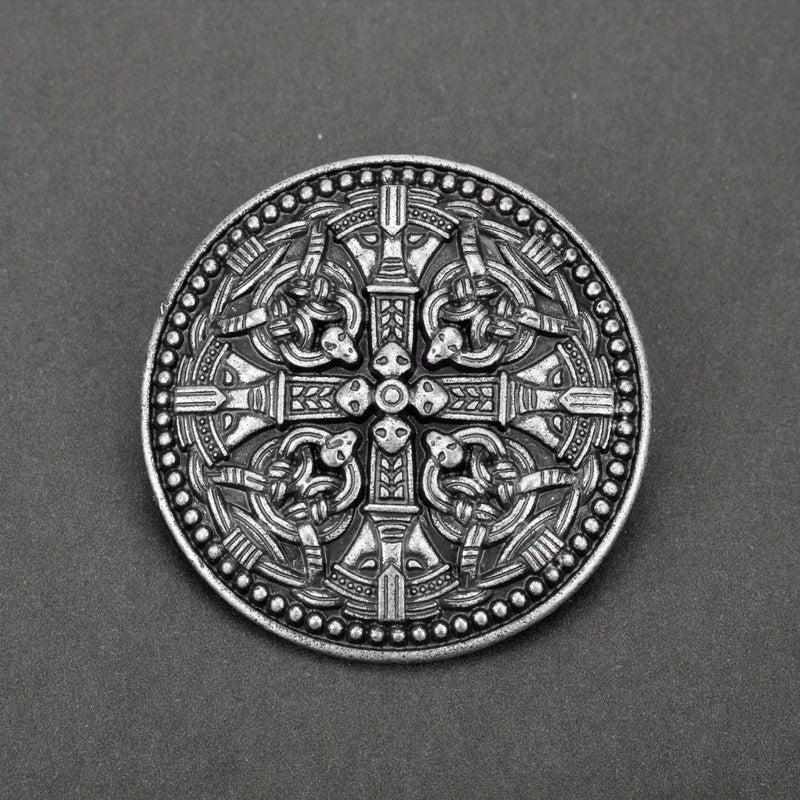 Medieval Pattern Brooch Retro Viking Brooch Badge Clothing Bags