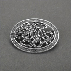 Medieval Pattern Brooch Retro Viking Brooch Badge Clothing Bags
