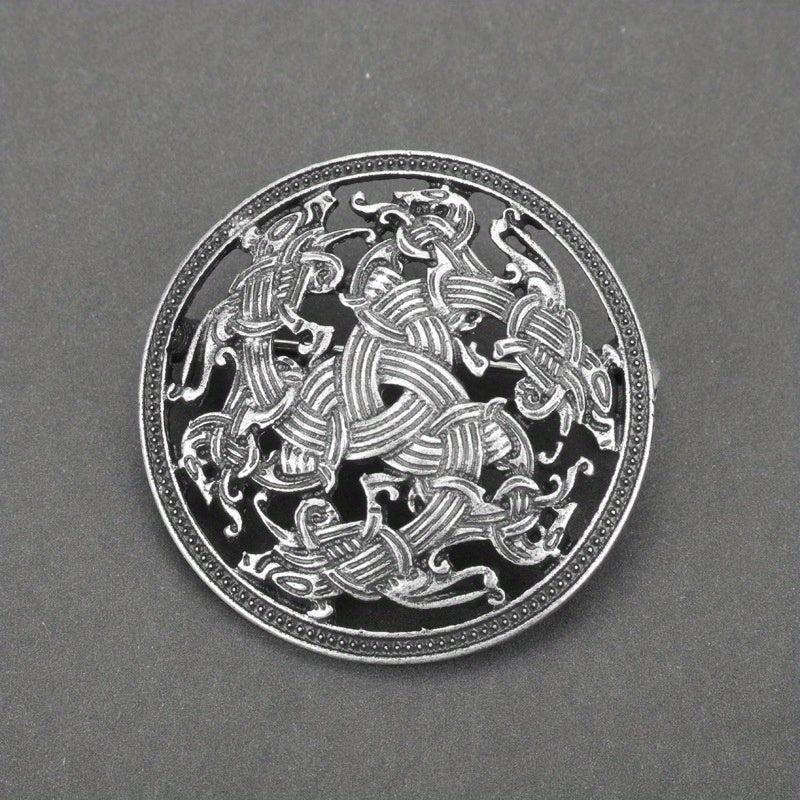 Medieval Pattern Brooch Retro Viking Brooch Badge Clothing Bags