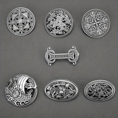 Medieval Pattern Brooch Retro Viking Brooch Badge Clothing Bags