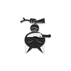 Cute Enamel Cat Handle Brooch Pin