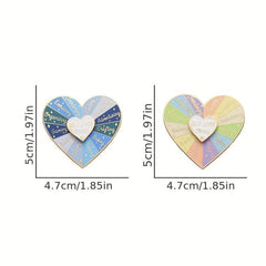 Heart Turntable Hard Enamel Pins - Funny Jewelry Gift