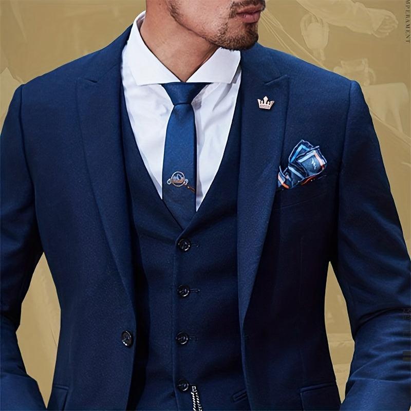Men's Small Crown Brooch Shirt Collar Pin