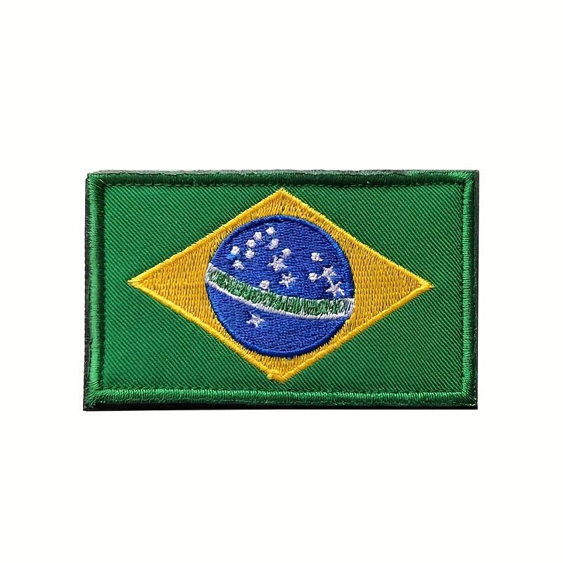 World Countries Embroidered Magic Seal Cloth Sticker Hook And Loop Patch