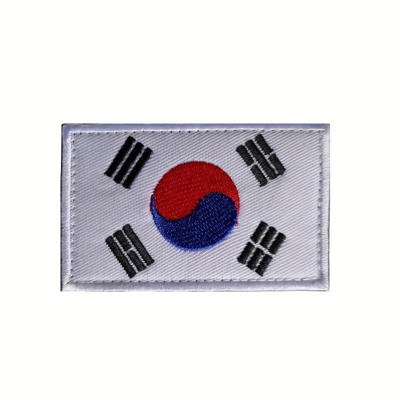 World Countries Embroidered Magic Seal Cloth Sticker Hook And Loop Patch