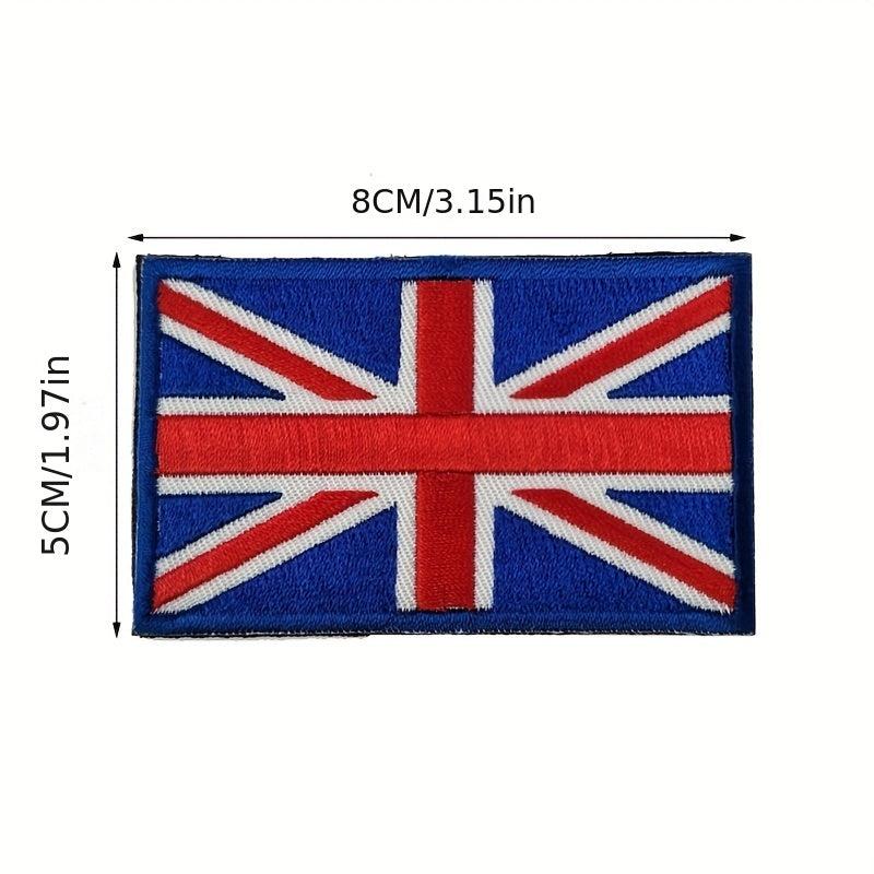 World Countries Embroidered Magic Seal Cloth Sticker Hook And Loop Patch