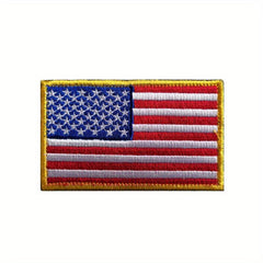 World Countries Embroidered Magic Seal Cloth Sticker Hook And Loop Patch