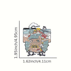 Cartoon Movie Enamel Pins Brooches Badge Jewelry Gift