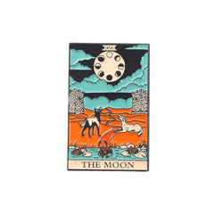 Gothic Sun Moon Stars Cat Enamel Pins