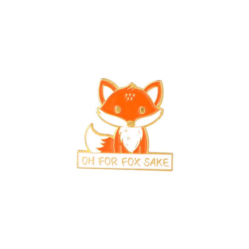 4pcs Dog Bat Fox Parrot Alloy Pins Christmas Gift