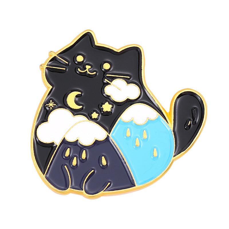 Cloud Cat Claw Cat Brooch Buttons Aluminum Alloy Pins For Men