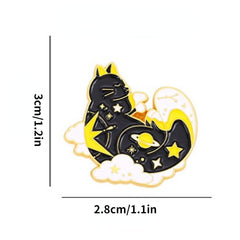 Cloud Cat Claw Cat Brooch Buttons Aluminum Alloy Pins For Men