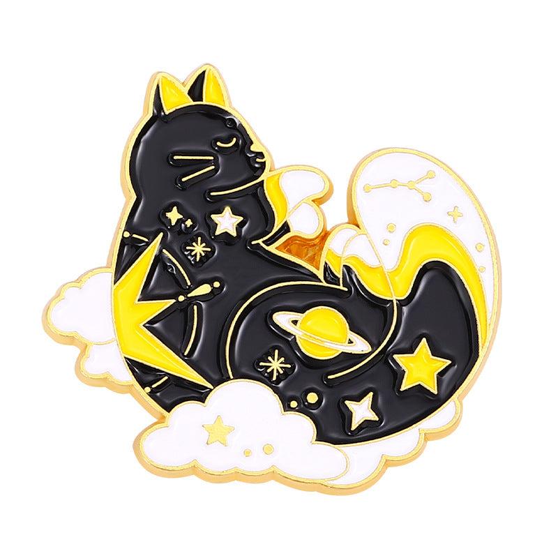Cloud Cat Claw Cat Brooch Buttons Aluminum Alloy Pins For Men