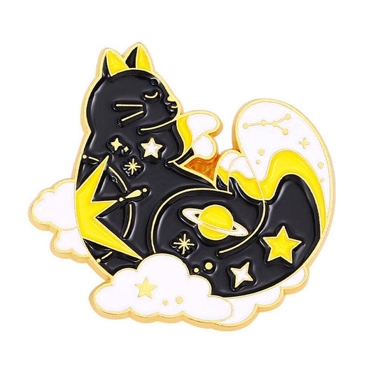 Cloud Cat Claw Cat Brooch Buttons Aluminum Alloy Pins For Men