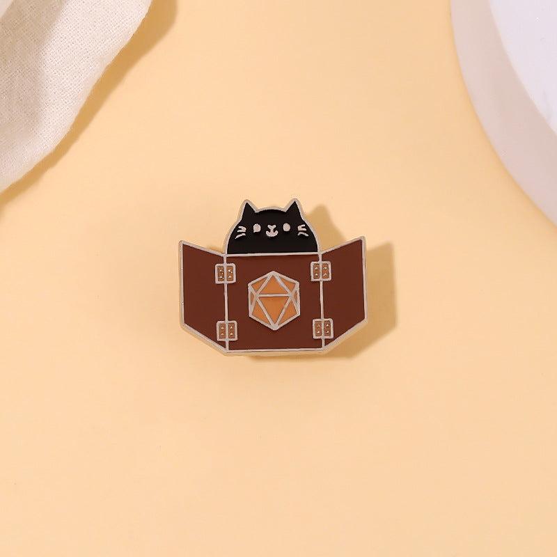 Alloy Cat Brooch Pin Cute Kitten Jewelry