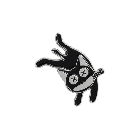 Mens Punk Cats Enamel Pins Brooches Lapel Badges Pin Jewelry