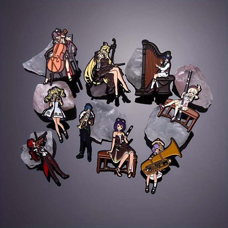 Anime Music Brooch Creative Banner Lapel Badge Clothing And Bags Accessories