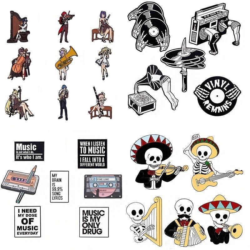 Anime Music Brooch Creative Banner Lapel Badge Clothing And Bags Accessories