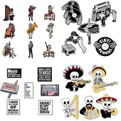 Anime Music Brooch Creative Banner Lapel Badge Clothing And Bags Accessories