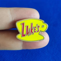Luke's Brooch Enamel Metal Badges Lapel Pin Jackets Jeans Accessories