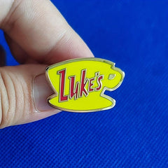 Luke's Brooch Enamel Metal Badges Lapel Pin Jackets Jeans Accessories