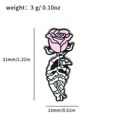 Halloween Series Skull Alloy Brooch Clothes Bag DIY Decor