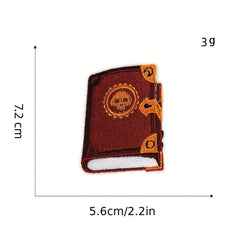 8pcs Witch Iron On Patches Embroidered Applique Repair Patch DIY Crafts