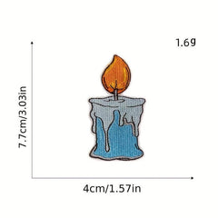 8pcs Witch Iron On Patches Embroidered Applique Repair Patch DIY Crafts