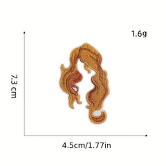8pcs Witch Iron On Patches Embroidered Applique Repair Patch DIY Crafts