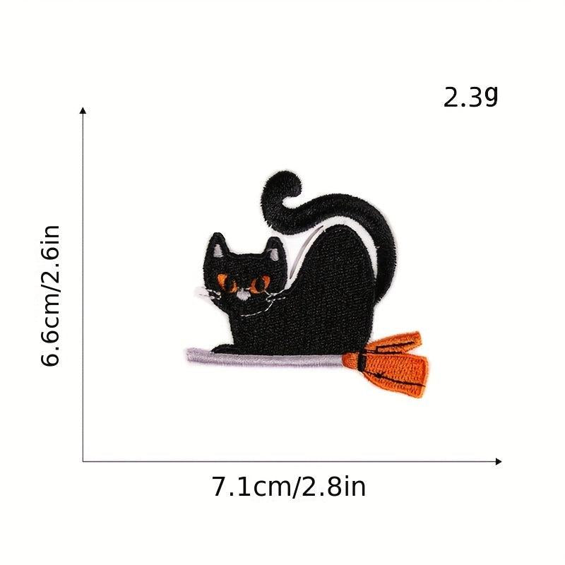 8pcs Witch Iron On Patches Embroidered Applique Repair Patch DIY Crafts