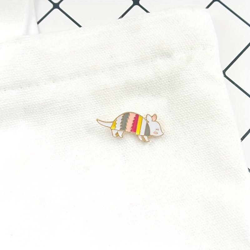 Mouse Enamel Brooch for Women's Denim Jacket