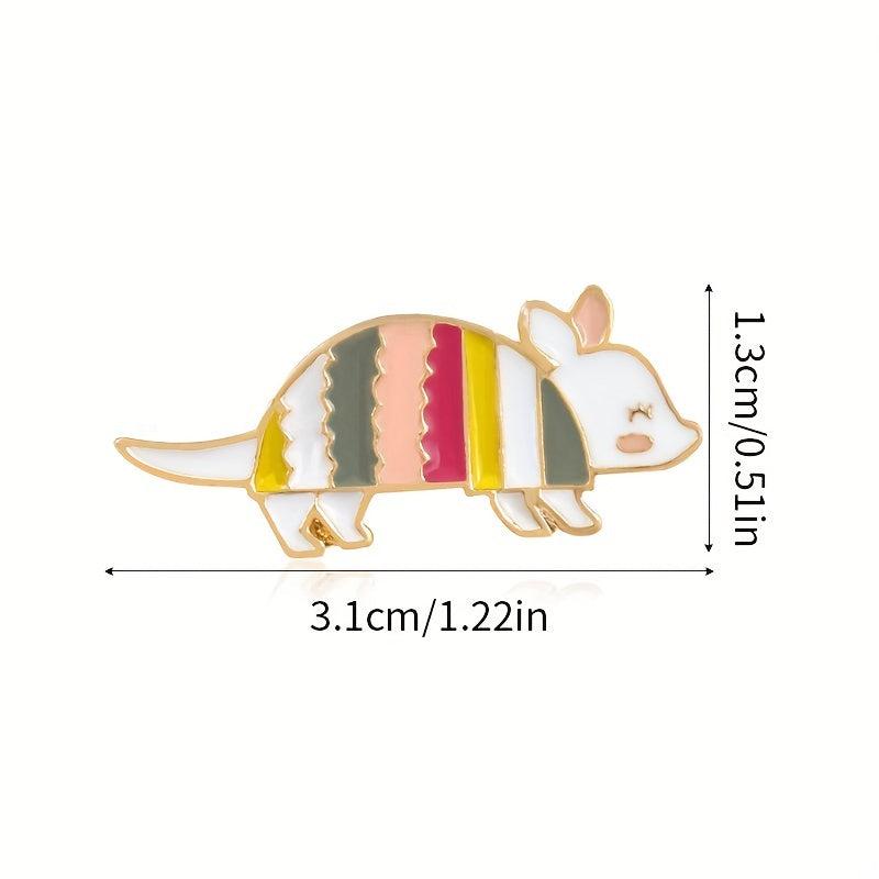 Mouse Enamel Brooch for Women's Denim Jacket