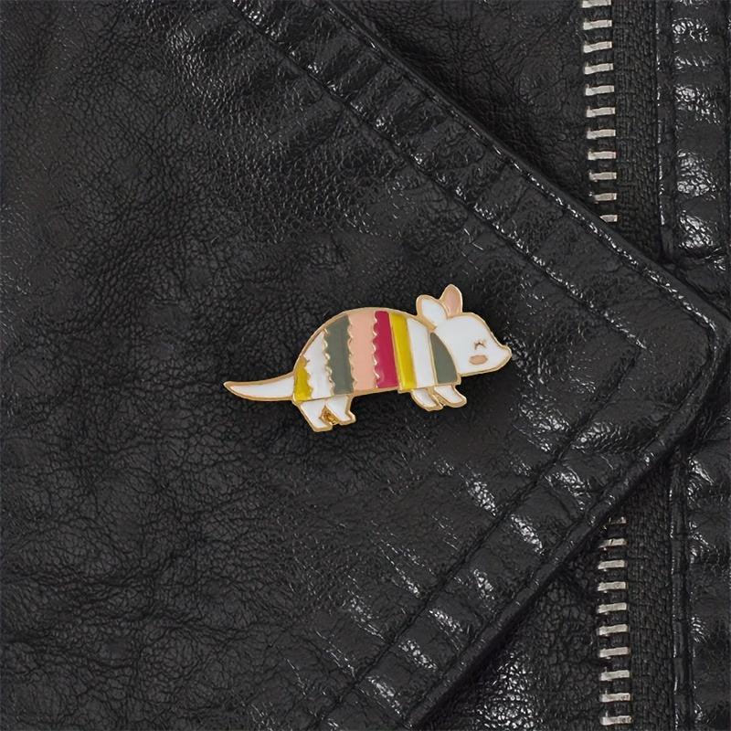 Mouse Enamel Brooch for Women's Denim Jacket