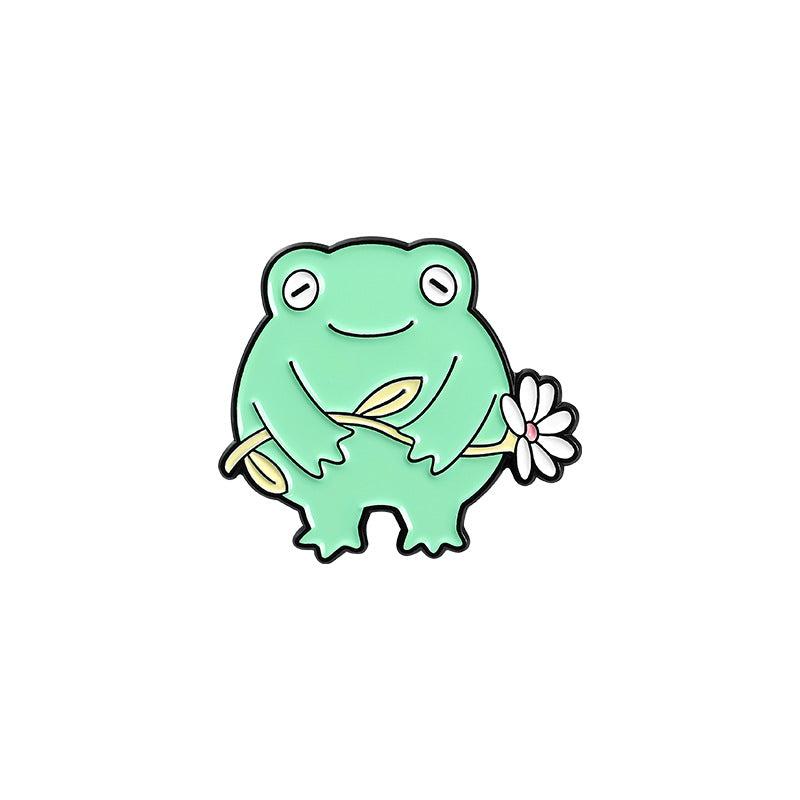 Cute Frog Car Brooch for Accessories