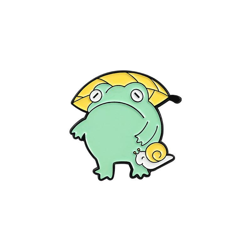 Cute Frog Car Brooch for Accessories