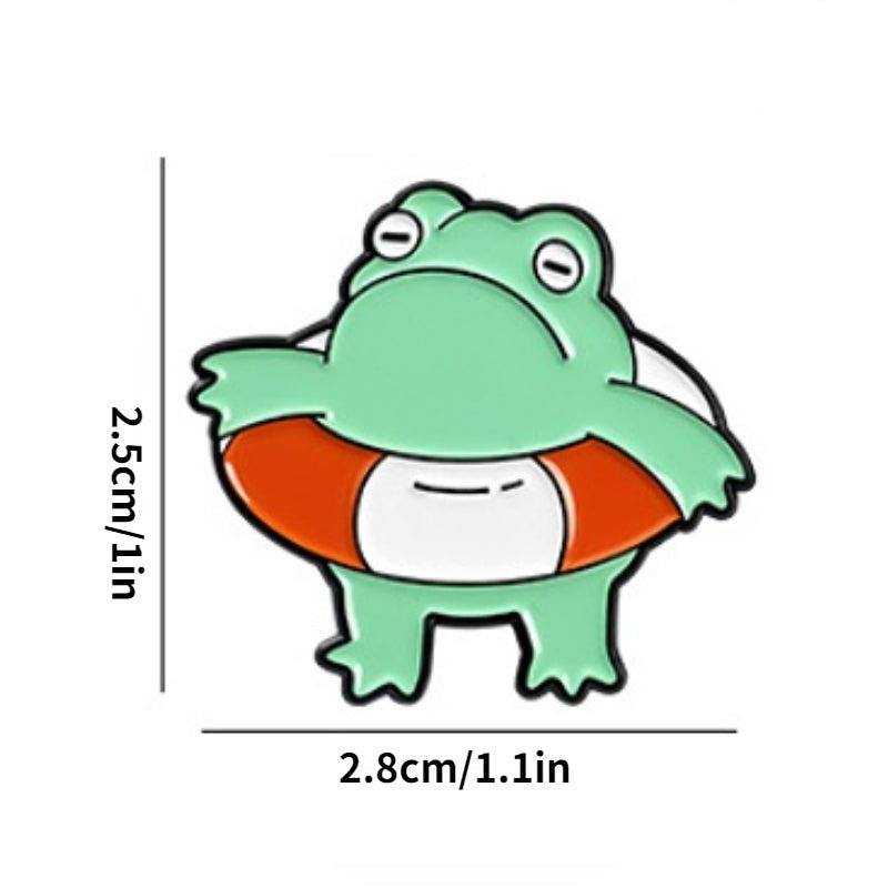 Cute Frog Car Brooch for Accessories