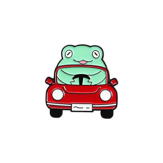 Cute Frog Car Brooch for Accessories