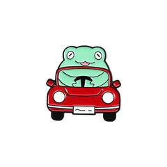 Cute Frog Car Brooch for Accessories