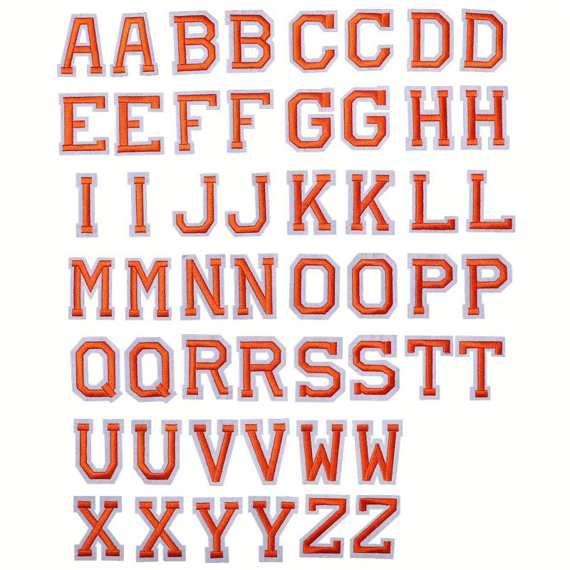J CARP 52pcs Number Or Letter Patches For Iron on Sewing