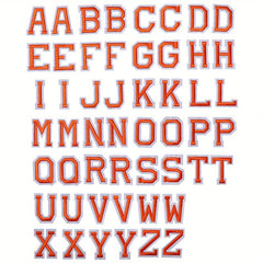 J CARP 52pcs Number Or Letter Patches For Iron on Sewing